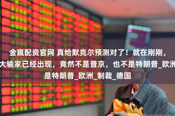 金赢配资官网 真给默克尔预测对了！就在刚刚，俄乌冲突最大输家已经出现，竟然不是普京，也不是特朗普_欧洲_制裁_德国