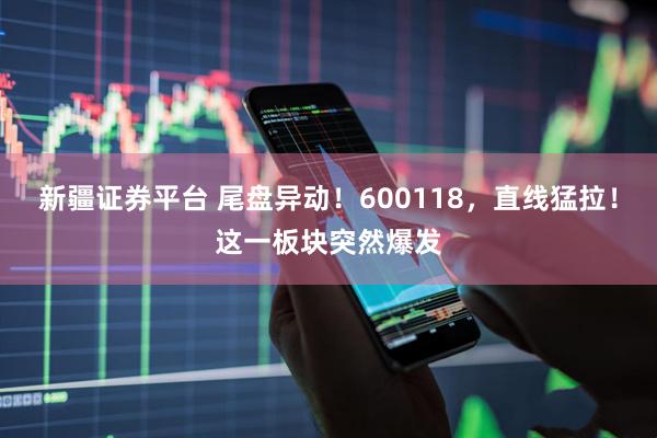 新疆证券平台 尾盘异动！600118，直线猛拉！这一板块突然爆发