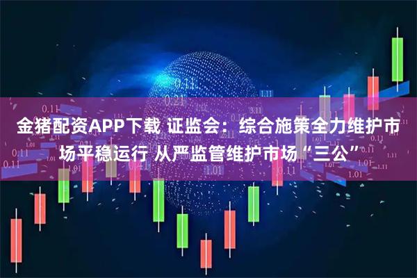 金猪配资APP下载 证监会：综合施策全力维护市场平稳运行 从严监管维护市场“三公”
